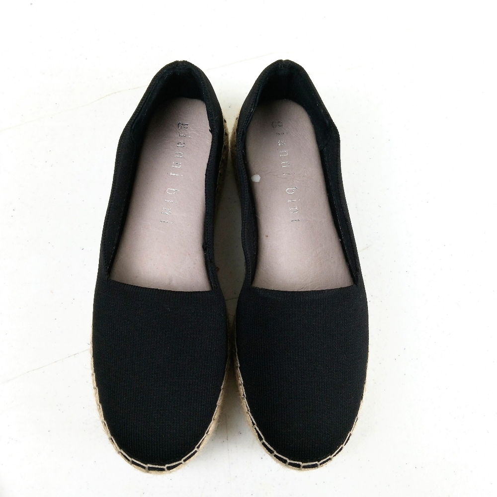 Gianni Bini Black Espadrille Platform Slip-On Shoes Size 7.5 - Picture 3 of 10